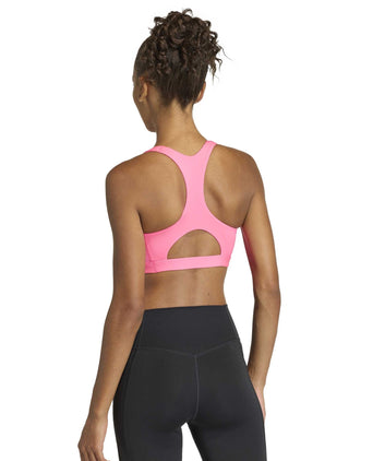 Optime Essentials Workout Medium Support Bra - Lucid Pink
