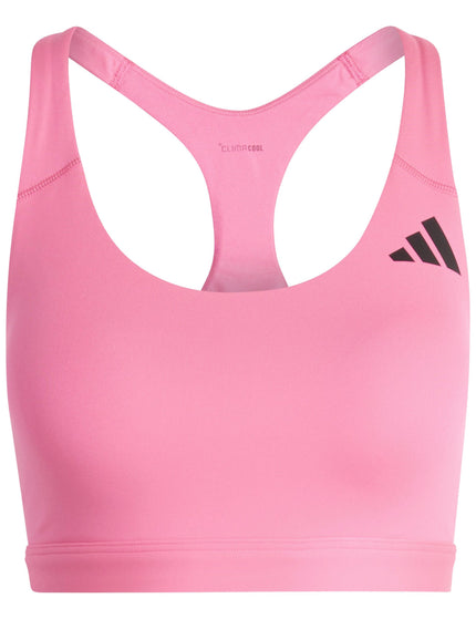 adidas Optime Essentials Workout Medium Support Bra - Lucid Pinkimages6- The Sports Edit