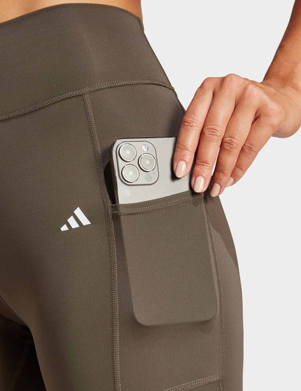 adidas Optime Full-Length Leggings - Shadow Oliveimage3- The Sports Edit