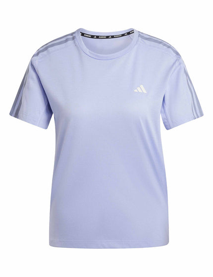 adidas Own the Run 3-Stripes T-Shirt - Violet Toneimage6- The Sports Edit