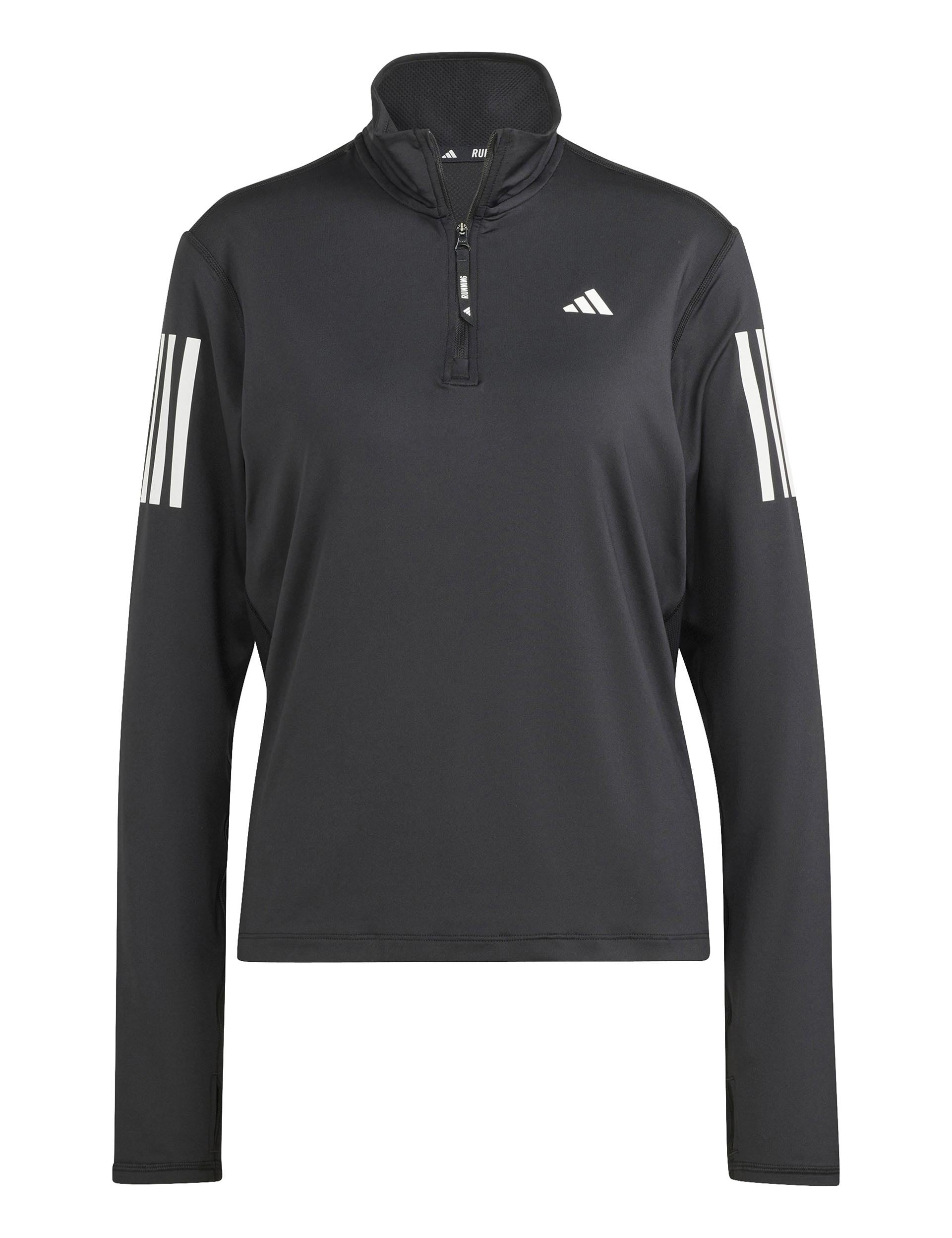 adidas | Own the Run Half-Zip Longsleeve- Black | The Sports