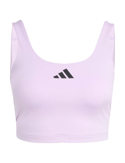 adidas Power Light Support Bra Tank Top - Powder Plumimages6- The Sports Edit