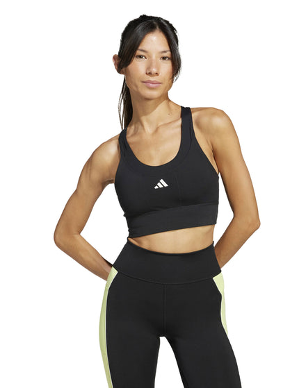 adidas Run Pocket Medium Support Bra - Blackimage1- The Sports Edit