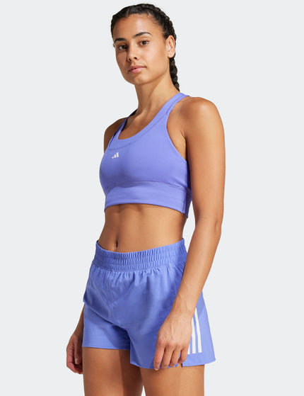 adidas Run Pocket Medium-Support Bra - Semi Cobalt Blueimage1- The Sports Edit