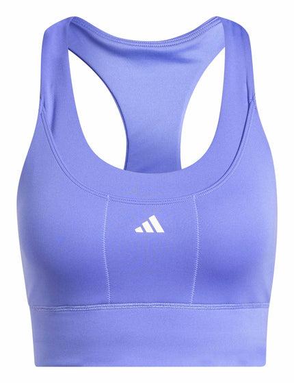 adidas Run Pocket Medium-Support Bra - Semi Cobalt Blueimage6- The Sports Edit