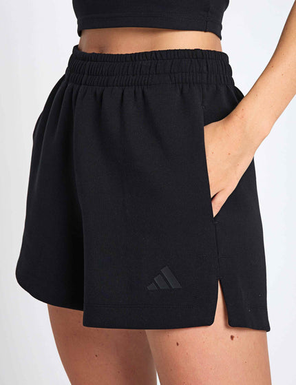 adidas Soft Lux Loose Shorts - Blackimages1- The Sports Edit