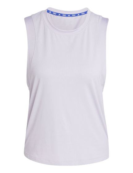 adidas Studio Tank Top - Silver Dawn/Grey Twoimage6- The Sports Edit