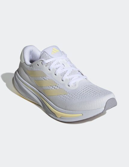 adidas Supernova Rise Running Shoes - Cloud White/Zero Metallic/Almost Yellowimage2- The Sports Edit