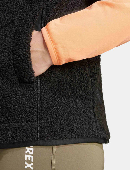 adidas Terrex Xploric High Pile Fleece Vest - Blackimage4- The Sports Edit
