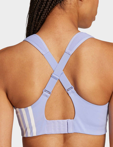 adidas TLRD Impact Training High-Support Bra - Blue Sparkimage4- The Sports Edit