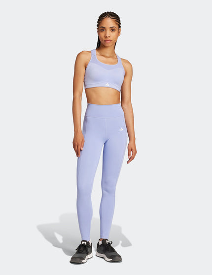 adidas TLRD Impact Training High-Support Bra - Blue Sparkimage6- The Sports Edit