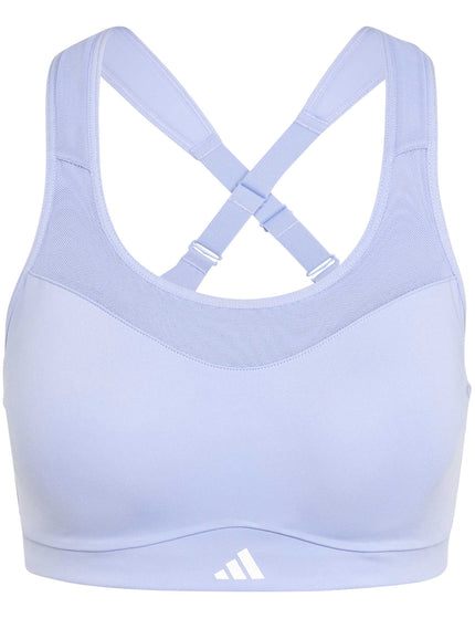 adidas TLRD Impact Training High-Support Bra - Blue Sparkimage8- The Sports Edit