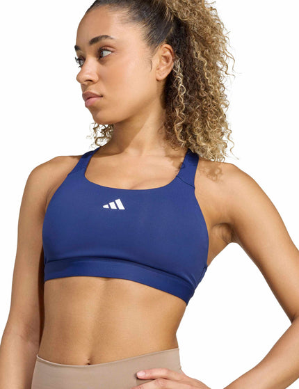 adidas TLRDREACT Training High-Support Bra - Dark Blueimage3- The Sports Edit