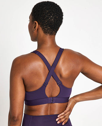 TLRDREACT Training High-Support Bra - Aurora Plum