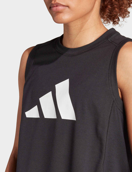 adidas Train Essentials Big Performance Logo Training Tank Top - Blackimages3- The Sports Edit