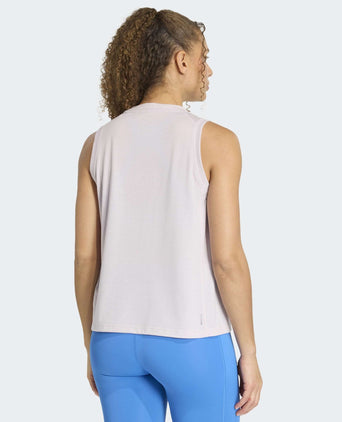 Train Essentials Big Performance Logo Training Tank Top - Ice Purple/Preloved Fig