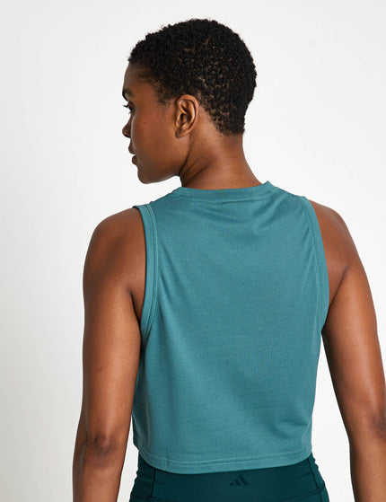 adidas Train Essentials Boxy Workout Tank Top - Preloved Tealimage2- The Sports Edit