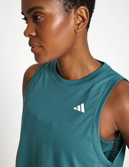 adidas Train Essentials Boxy Workout Tank Top - Preloved Tealimage3- The Sports Edit