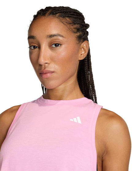 adidas Train Essentials Boxy Workout Tank Top - St Tropic Bloom/Blackimages3- The Sports Edit