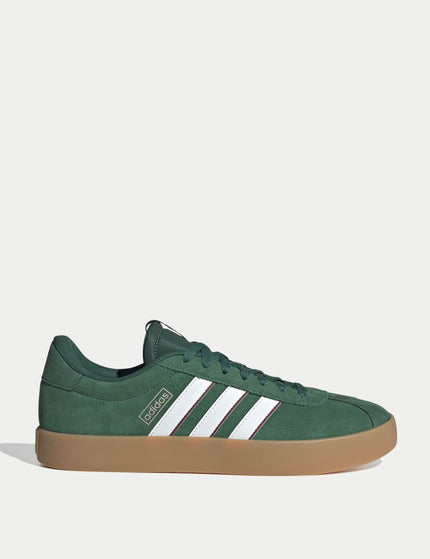 adidas VL COURT 3.0 Shoes - Dark Green/Cloud White/Collegiate Burgundyimages1- The Sports Edit