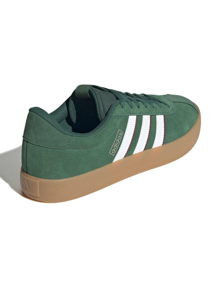 adidas VL COURT 3.0 Shoes - Dark Green/Cloud White/Collegiate Burgundyimages2- The Sports Edit
