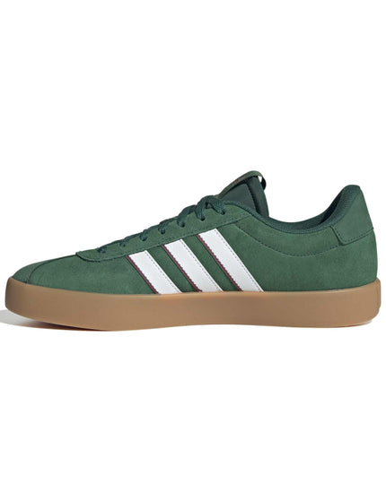 adidas VL COURT 3.0 Shoes - Dark Green/Cloud White/Collegiate Burgundyimages6- The Sports Edit