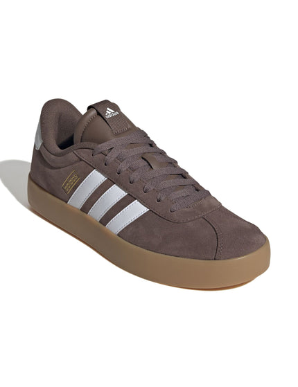 adidas VL COURT 3.0 Shoes - Earth Strata/Cloud White/Gold Metallicimages2- The Sports Edit