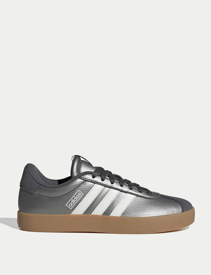 adidas VL Court 3.0 Shoes - Iron Metallic/Core White/Grey Fiveimages1- The Sports Edit