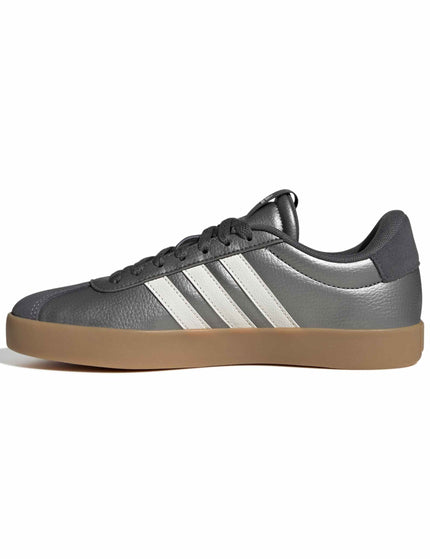 adidas VL Court 3.0 Shoes - Iron Metallic/Core White/Grey Fiveimages4- The Sports Edit