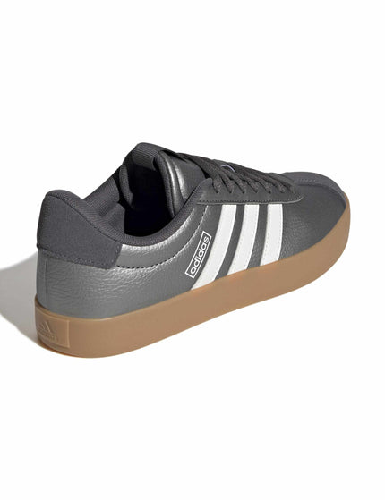 adidas VL Court 3.0 Shoes - Iron Metallic/Core White/Grey Fiveimages3- The Sports Edit