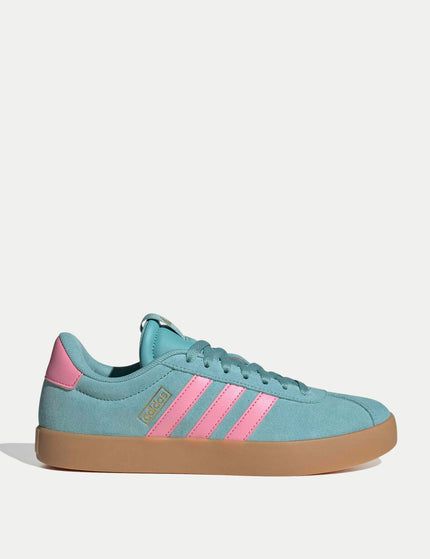 adidas VL Court 3.0 Shoes - Mint Ton/Bliss Pink/Gold Metallicimages1- The Sports Edit