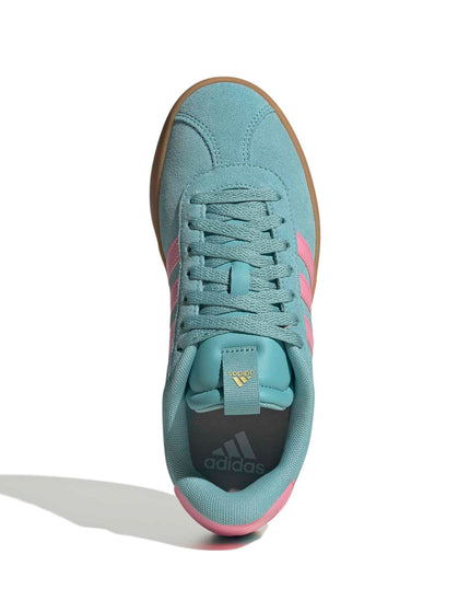 adidas VL Court 3.0 Shoes - Mint Ton/Bliss Pink/Gold Metallicimages5- The Sports Edit