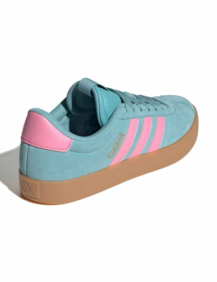 adidas VL Court 3.0 Shoes - Mint Ton/Bliss Pink/Gold Metallicimages3- The Sports Edit
