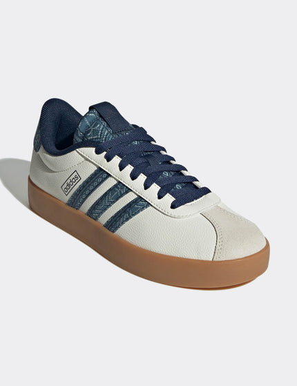 adidas VL Court 3.0 Shoes - Off White/Night Indigo/Gum10image2- The Sports Edit