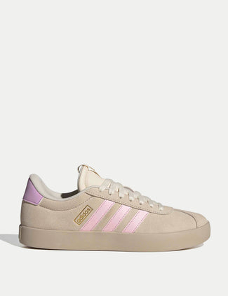 VL Court 3.0 Shoes - Wonder White/Clear Pink/Gold Metallic