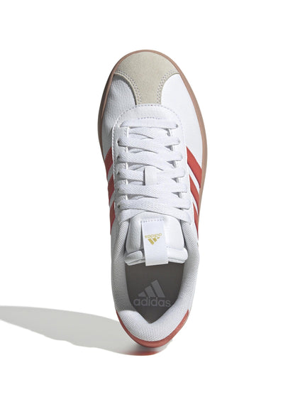 adidas VL Court 3.0 Shoes - Cloud White/Preloved Scarlet/Gold Metallicimage6- The Sports Edit