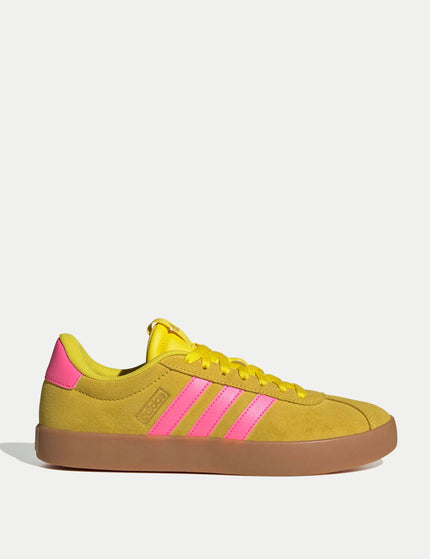 adidas VL Court 3.0 Shoes - Yellow/Lucid Pink/Gold Metallicimages1- The Sports Edit