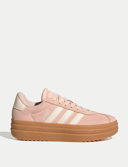 adidas VL Court Bold Shoes - Blush Pink/Off White/Gum 3images1- The Sports Edit