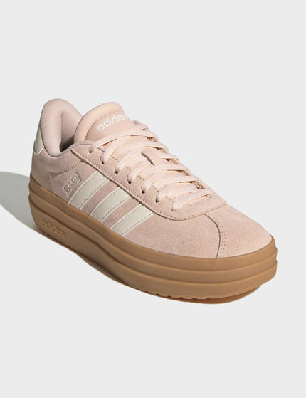adidas VL Court Bold Shoes - Blush Pink/Off White/Gum 3images2- The Sports Edit