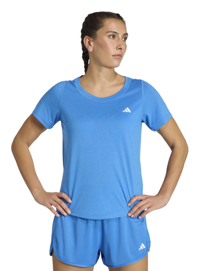 adidas Workout Essentials Scoop Neck T-Shirt - Ray Blueimages1- The Sports Edit