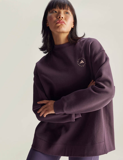 adidas X Stella McCartney Loose Sweatshirt - Mineral Redimage4- The Sports Edit