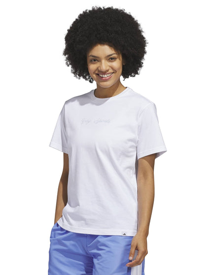 adidas Yay Sports Graphic T-Shirt - Whiteimages1- The Sports Edit