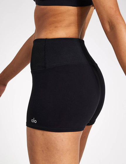 Alo Yoga Alosoft Aura Short - Blackimage2- The Sports Edit