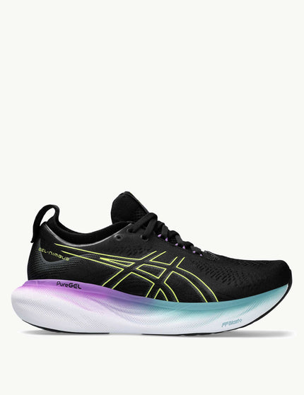 ASICS Gel-Nimbus 25 - Black/Glow Yellowimage1- The Sports Edit