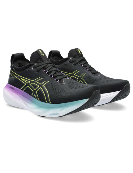 ASICS Gel-Nimbus 25 - Black/Glow Yellowimage3- The Sports Edit