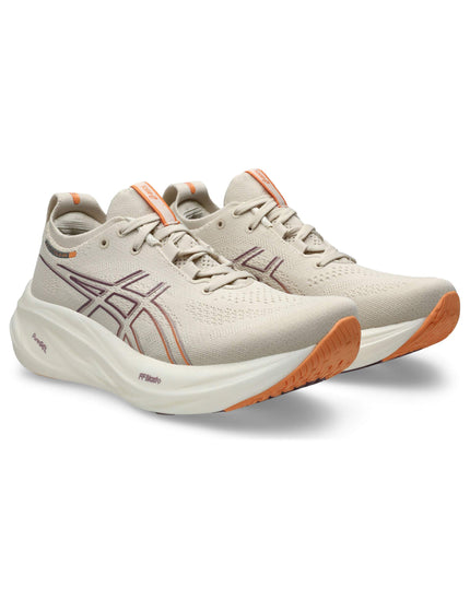 ASICS Gel-Nimbus 26 - Oatmeal/Faded Orangeimage2- The Sports Edit