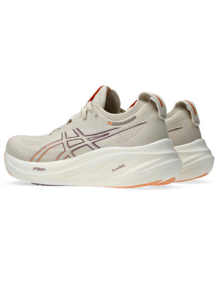 ASICS Gel-Nimbus 26 - Oatmeal/Faded Orangeimage3- The Sports Edit