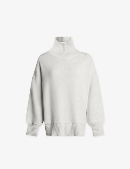 Varley Barker High-Neck Sweat - Ivory Marlimage4- The Sports Edit