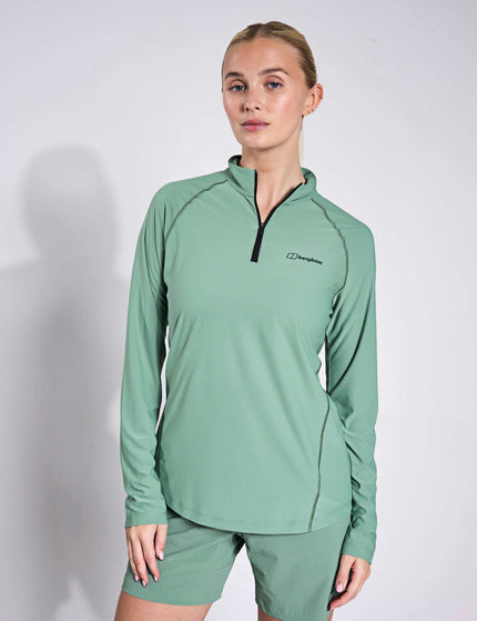 Berghaus 24/7 Tech Long Sleeve Half Zip Tee - Light Terrainimage1- The Sports Edit