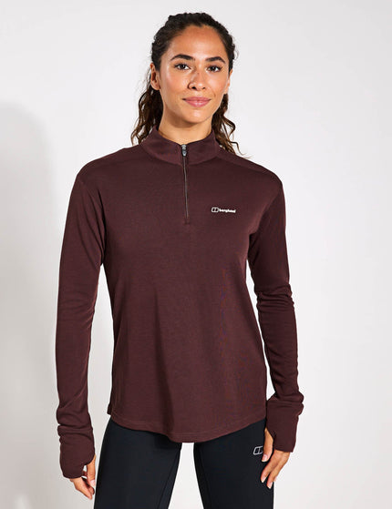 Berghaus Ivyhill Half Zip - Cedar Brownimage1- The Sports Edit